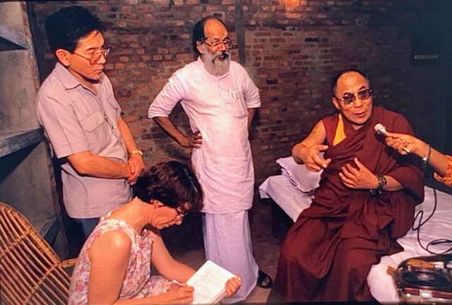 Lark Gould and Dalai Lama